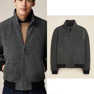 NWT J CREW Wool-blend fleece jacket